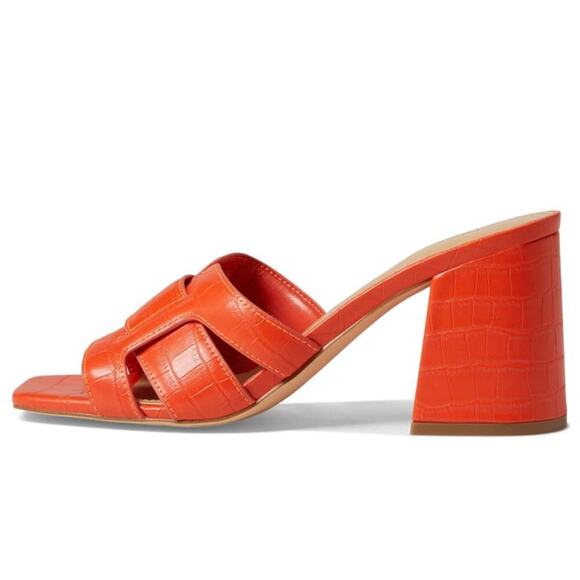 Nine West Womens Kindee in Orange Croc size 5.5M - Picture 4 of 4